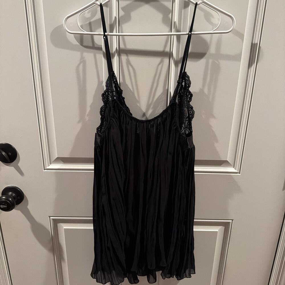 Victorias Secret Lace Mesh Babydoll Lingerie Top Size XL Sheer Satin Ribbon - Picture 5 of 7